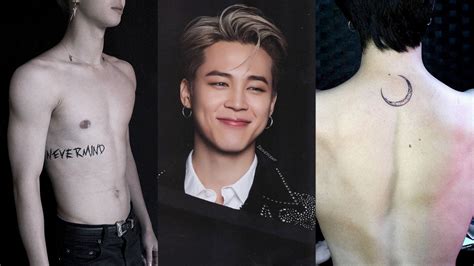 jimin back tattoo|jimin recent photos.